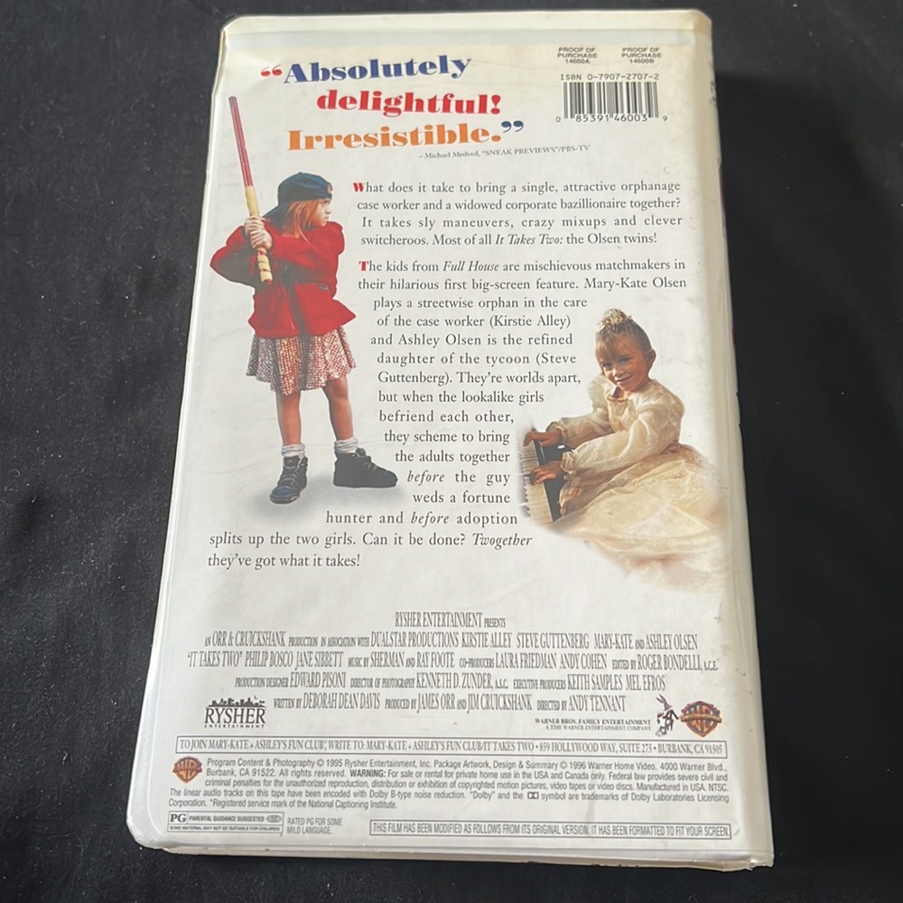 It Takes Two VHS - Picture 3 of 3